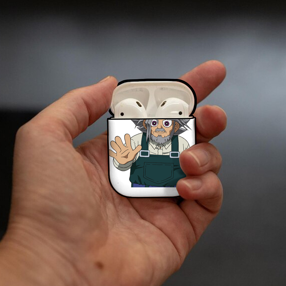 遊☆戯☆王 Yu-Gi-Oh! AirPods 第2世代保護ケース ハードシェル ブラック 耐衝撃・防指紋・カラビナ付き
