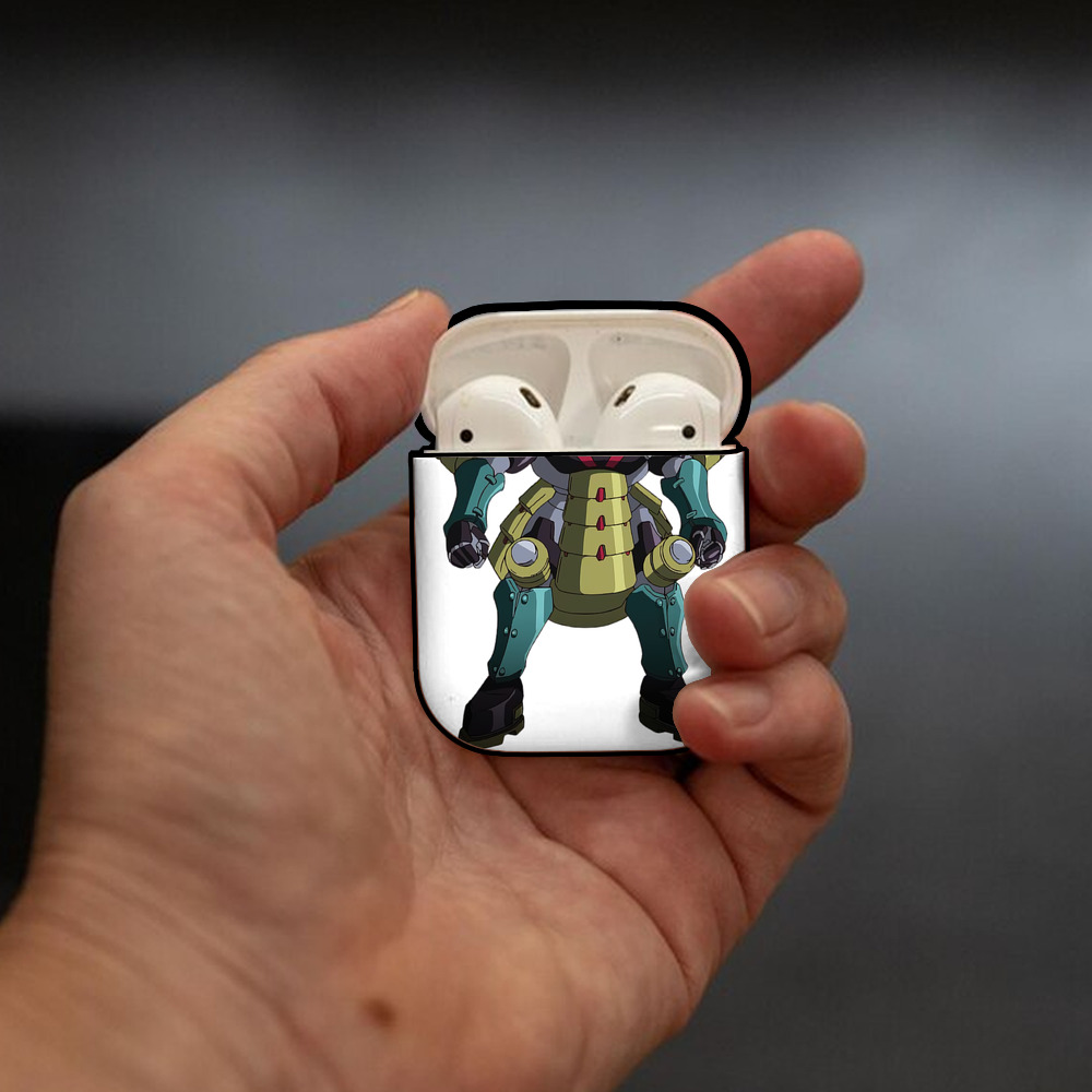 遊☆戯☆王 Yu-Gi-Oh! AirPods 第2世代保護ケース ハードシェル ブラック 耐衝撃・防指紋・カラビナ付き