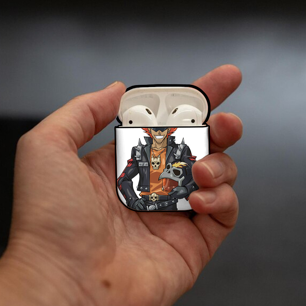 遊☆戯☆王 Yu-Gi-Oh! AirPods 第2世代保護ケース ハードシェル ブラック 耐衝撃・防指紋・カラビナ付き