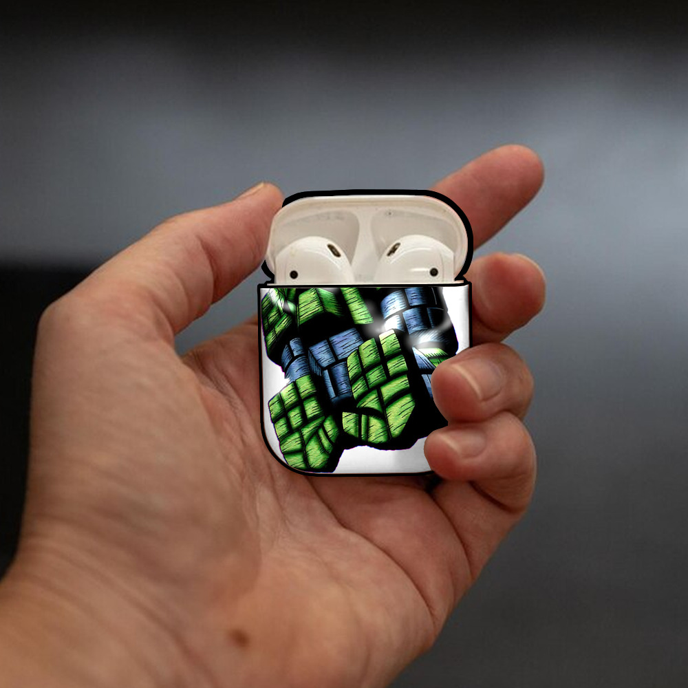 遊☆戯☆王 Yu-Gi-Oh! AirPods 第2世代保護ケース ハードシェル ブラック 耐衝撃・防指紋・カラビナ付き