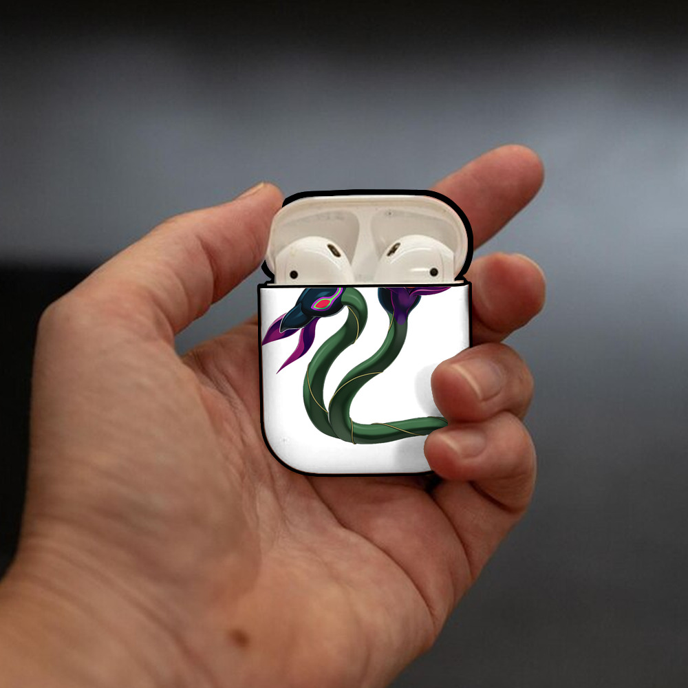 遊☆戯☆王 Yu-Gi-Oh! AirPods 第2世代保護ケース ハードシェル ブラック 耐衝撃・防指紋・カラビナ付き