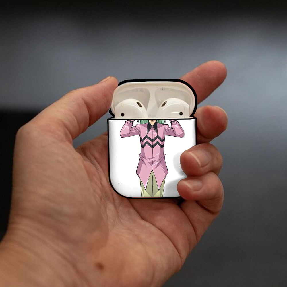 遊☆戯☆王 Yu-Gi-Oh! AirPods 第2世代保護ケース ハードシェル ブラック 耐衝撃・防指紋・カラビナ付き