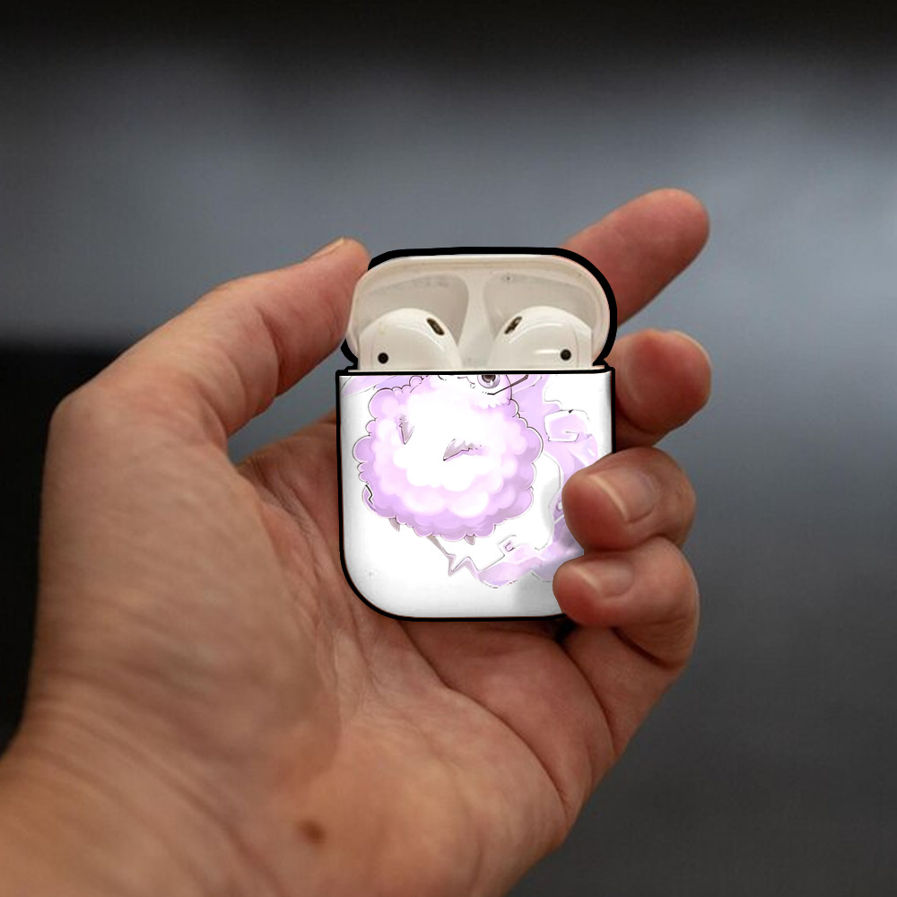遊☆戯☆王 Yu-Gi-Oh! AirPods 第2世代保護ケース ハードシェル ブラック 耐衝撃・防指紋・カラビナ付き