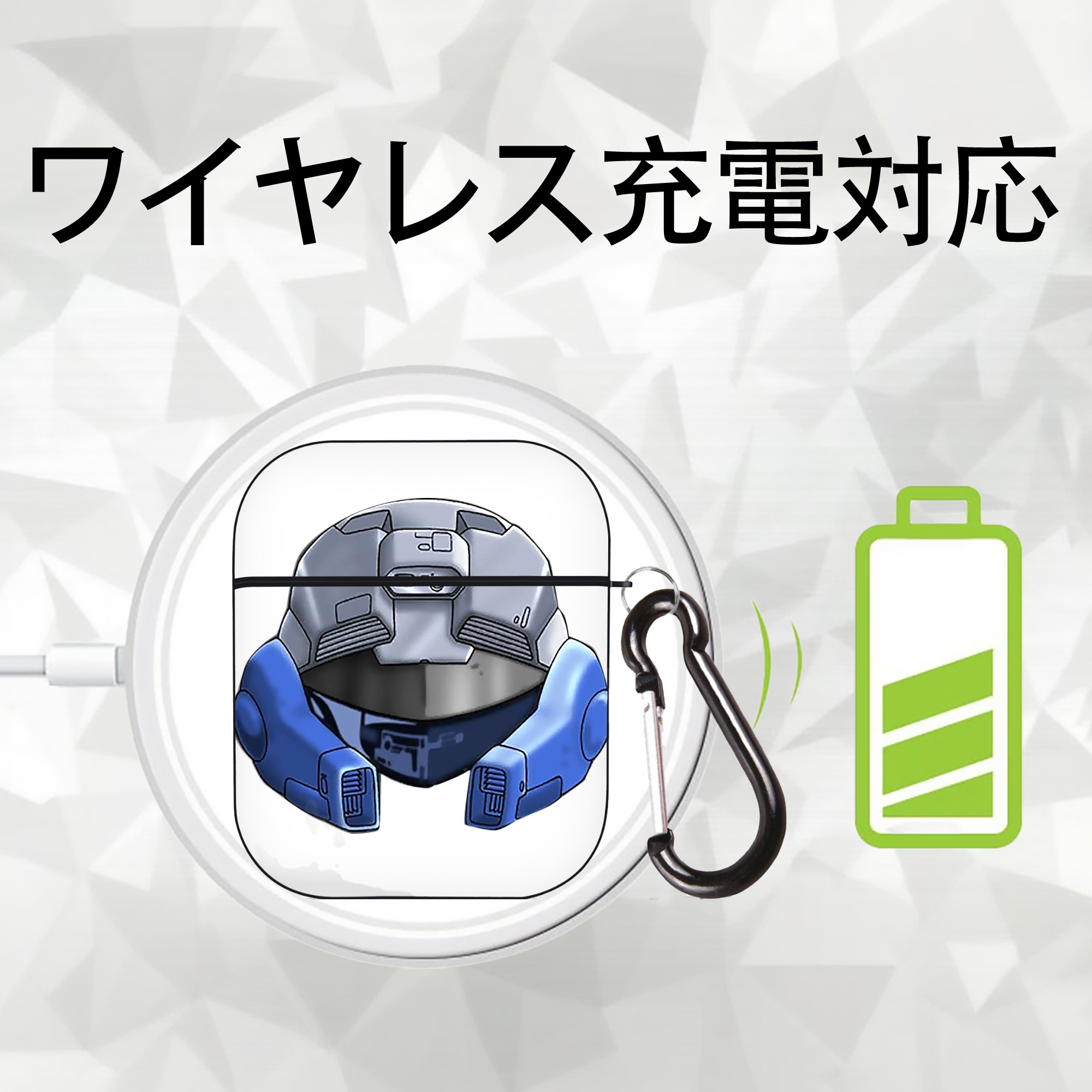遊☆戯☆王 Yu-Gi-Oh! AirPods 第2世代保護ケース ハードシェル ブラック 耐衝撃・防指紋・カラビナ付き