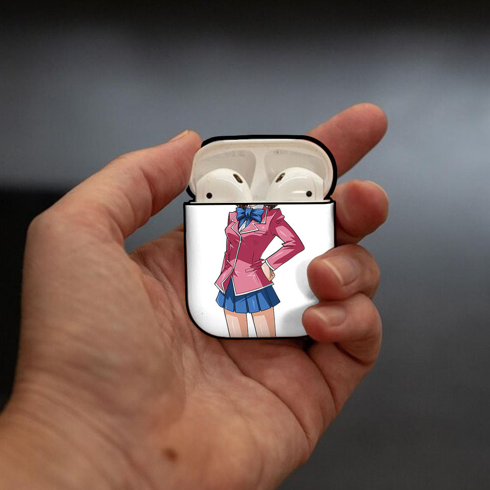 遊☆戯☆王 Yu-Gi-Oh! AirPods 第2世代保護ケース ハードシェル ブラック 耐衝撃・防指紋・カラビナ付き