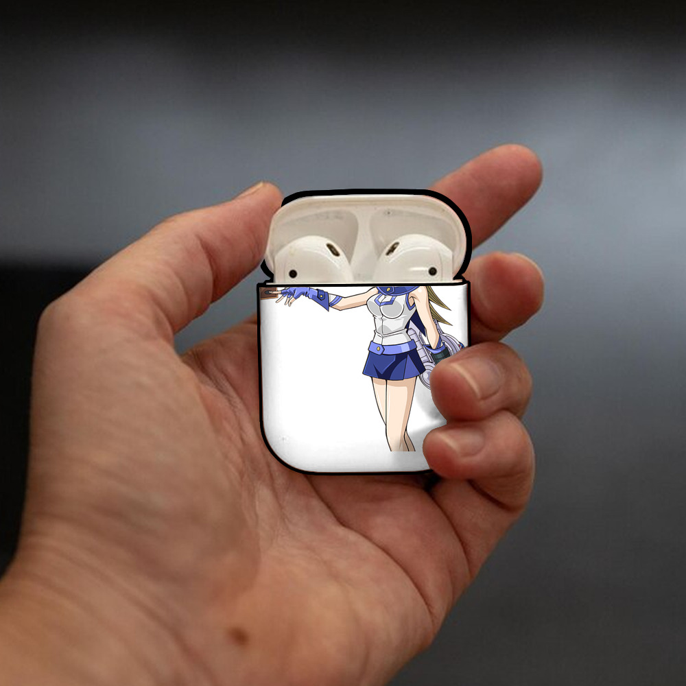 遊☆戯☆王 Yu-Gi-Oh! AirPods 第2世代保護ケース ハードシェル ブラック 耐衝撃・防指紋・カラビナ付き