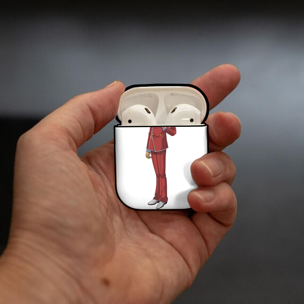 遊☆戯☆王 Yu-Gi-Oh! AirPods 第2世代保護ケース ハードシェル ブラック 耐衝撃・防指紋・カラビナ付き