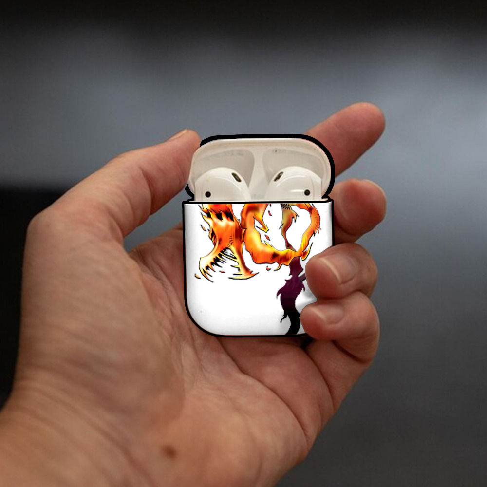 遊☆戯☆王 Yu-Gi-Oh! AirPods 第2世代保護ケース ハードシェル ブラック 耐衝撃・防指紋・カラビナ付き