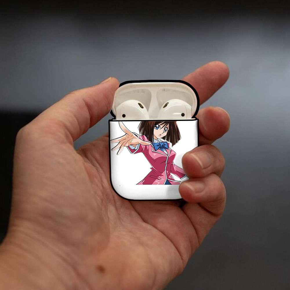 遊☆戯☆王 Yu-Gi-Oh! AirPods 第2世代保護ケース ハードシェル ブラック 耐衝撃・防指紋・カラビナ付き