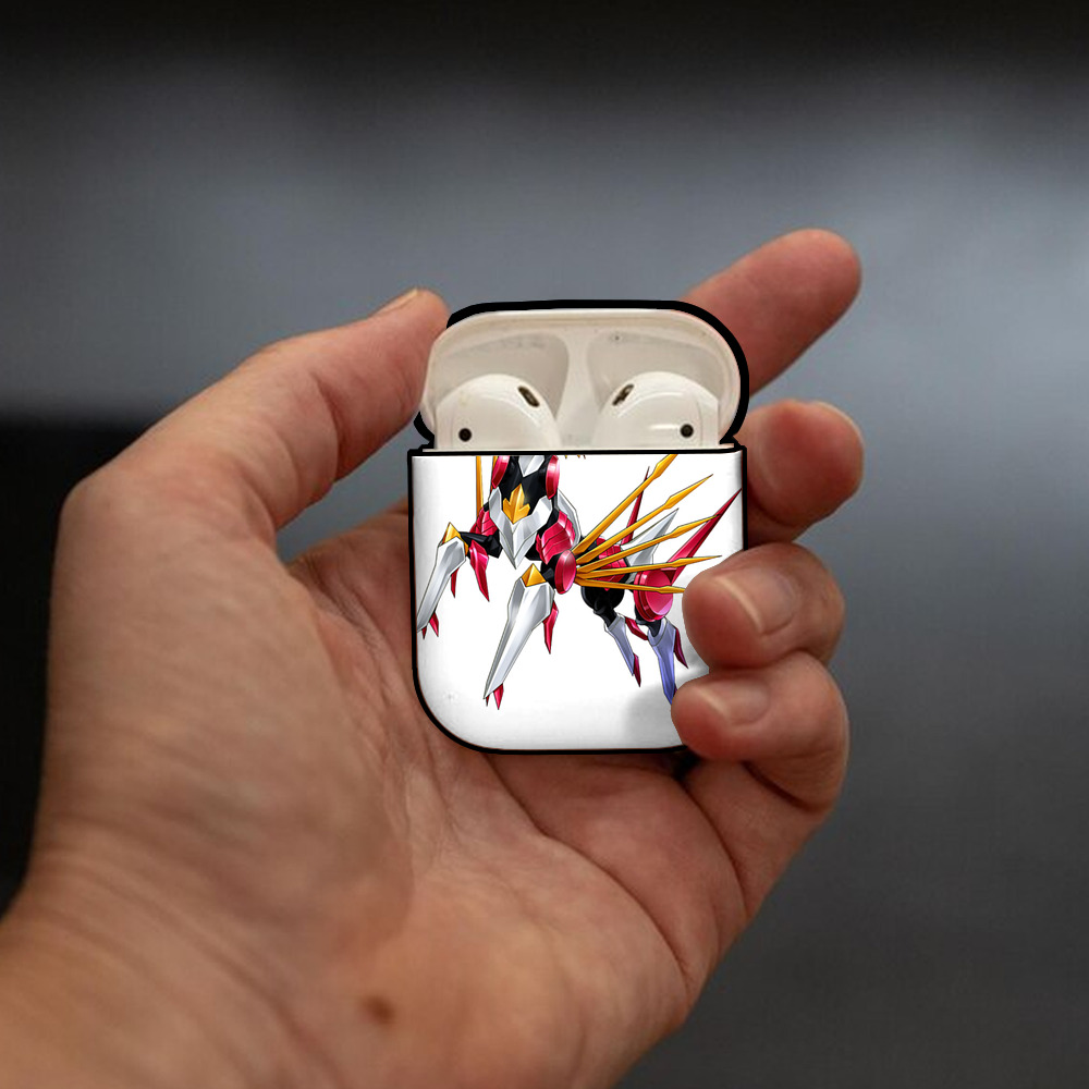 遊☆戯☆王 Yu-Gi-Oh! AirPods 第2世代保護ケース ハードシェル ブラック 耐衝撃・防指紋・カラビナ付き