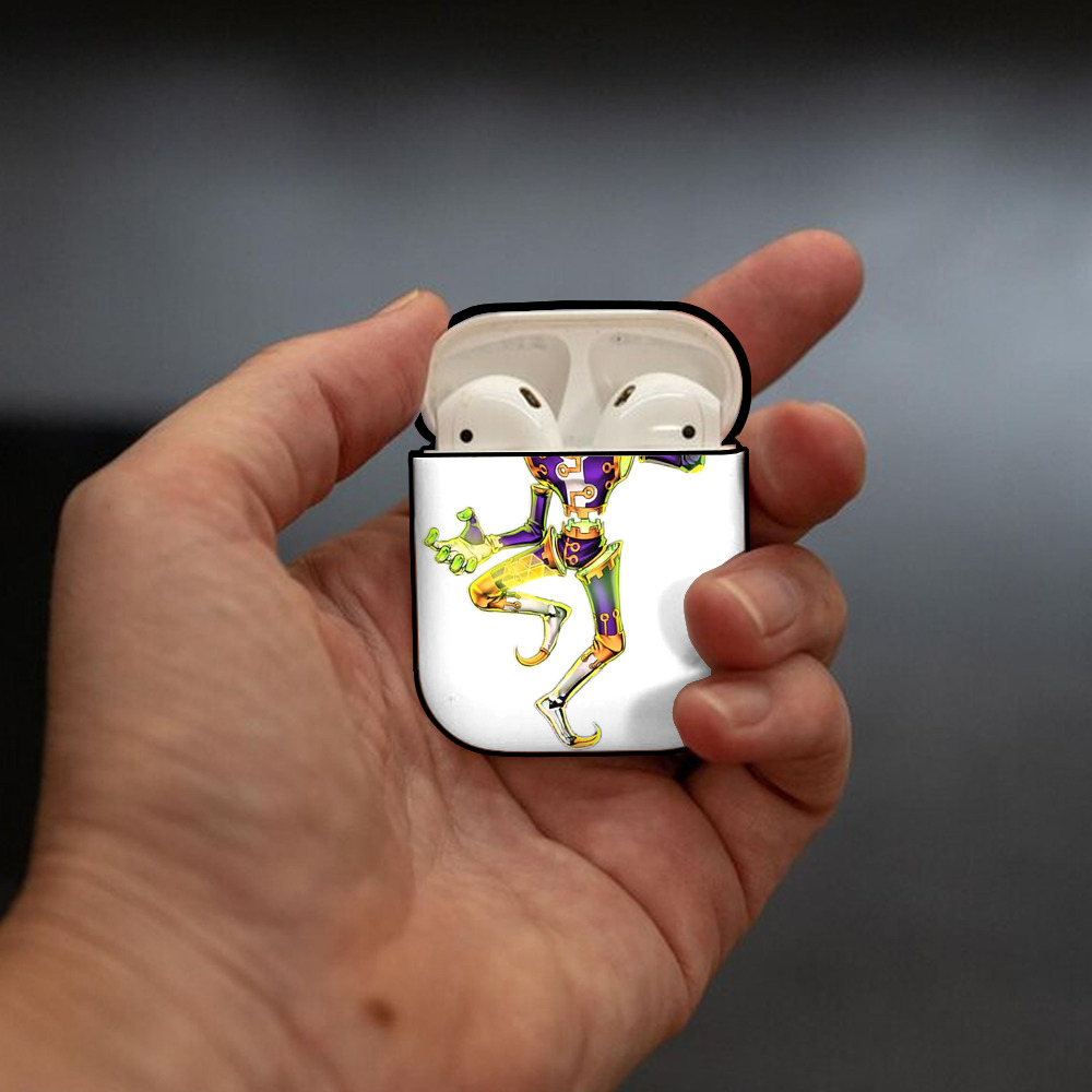遊☆戯☆王 Yu-Gi-Oh! AirPods 第2世代保護ケース ハードシェル ブラック 耐衝撃・防指紋・カラビナ付き