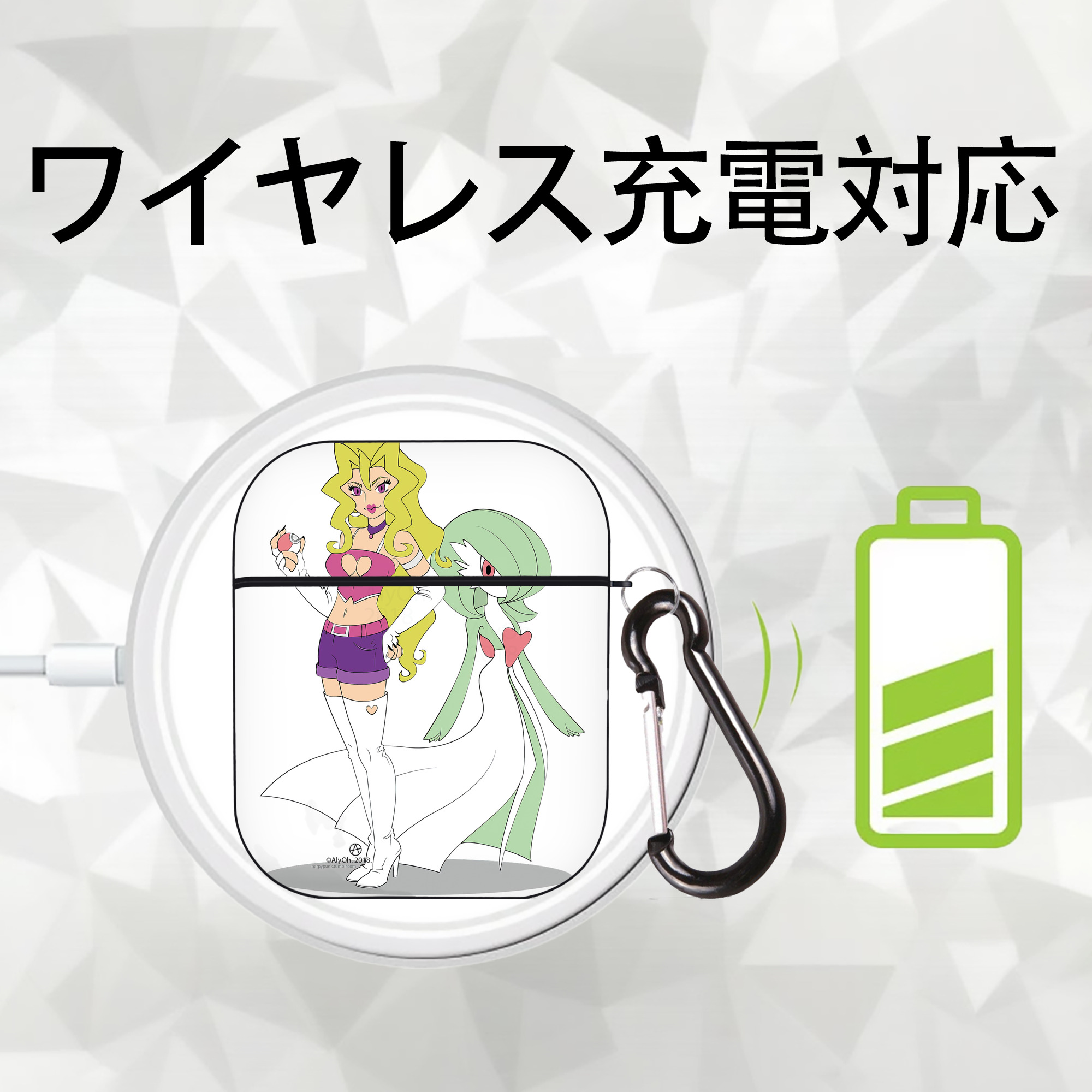 遊☆戯☆王 Yu-Gi-Oh! AirPods 第2世代保護ケース ハードシェル ブラック 耐衝撃・防指紋・カラビナ付き