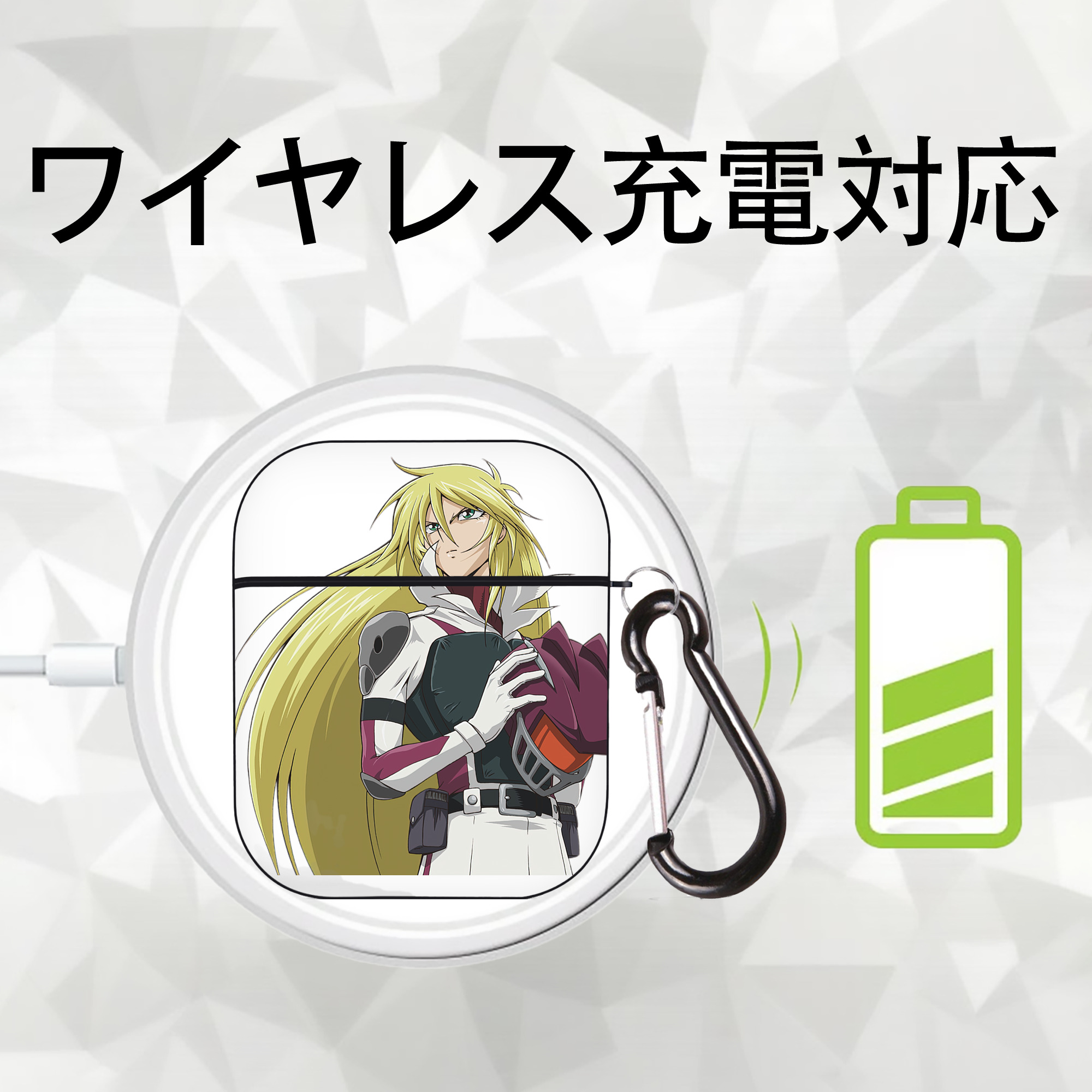 遊☆戯☆王 Yu-Gi-Oh! AirPods 第2世代保護ケース ハードシェル ブラック 耐衝撃・防指紋・カラビナ付き