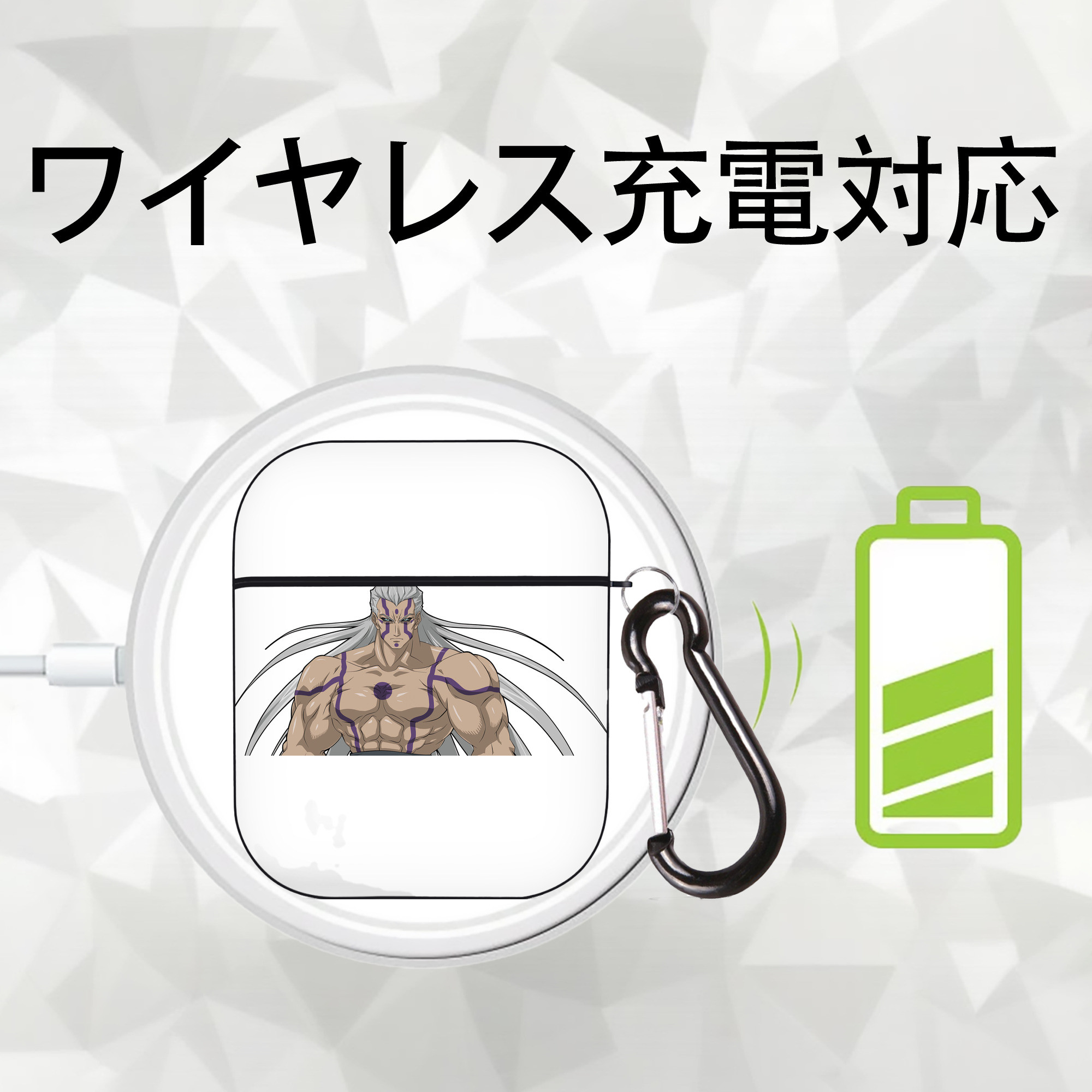遊☆戯☆王 Yu-Gi-Oh! AirPods 第2世代保護ケース ハードシェル ブラック 耐衝撃・防指紋・カラビナ付き