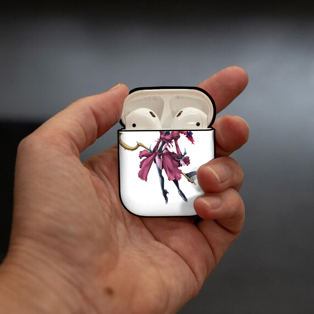 遊☆戯☆王 Yu-Gi-Oh! AirPods 第2世代保護ケース ハードシェル ブラック 耐衝撃・防指紋・カラビナ付き