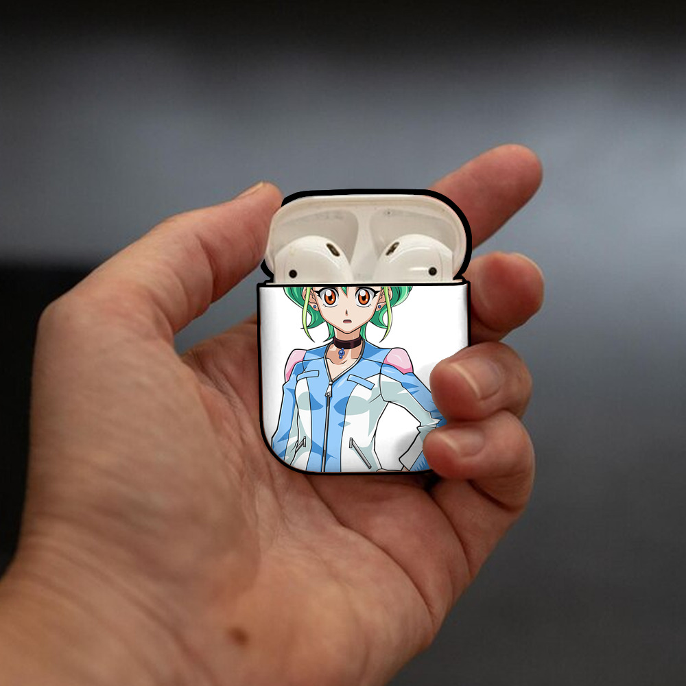 遊☆戯☆王 Yu-Gi-Oh! AirPods 第2世代保護ケース ハードシェル ブラック 耐衝撃・防指紋・カラビナ付き