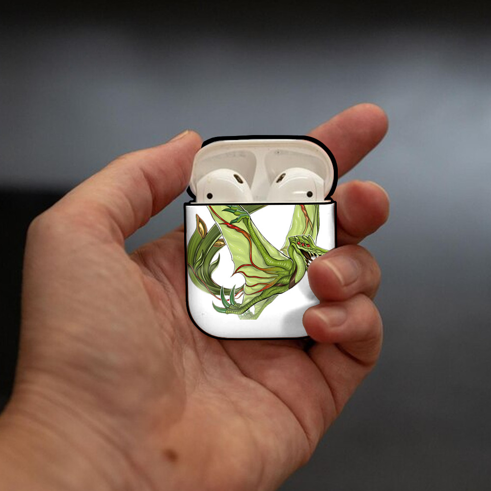遊☆戯☆王 Yu-Gi-Oh! AirPods 第2世代保護ケース ハードシェル ブラック 耐衝撃・防指紋・カラビナ付き