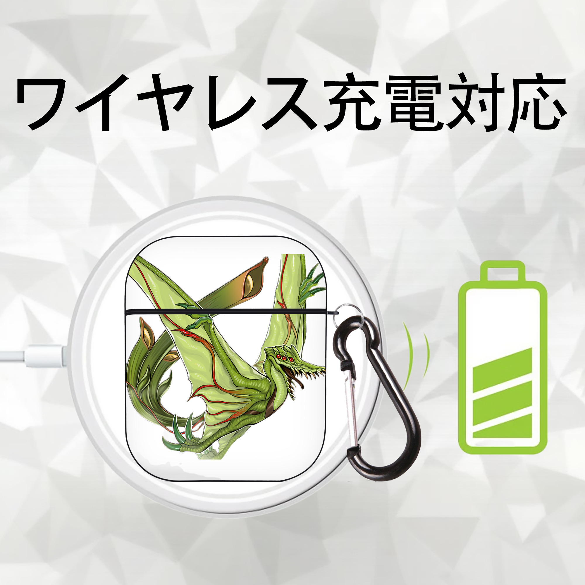 遊☆戯☆王 Yu-Gi-Oh! AirPods 第2世代保護ケース ハードシェル ブラック 耐衝撃・防指紋・カラビナ付き