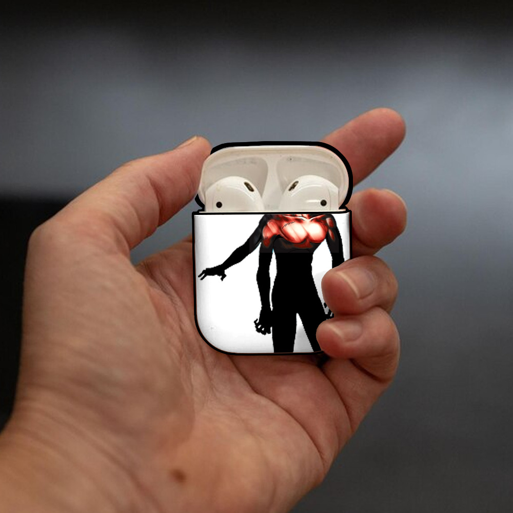 遊☆戯☆王 Yu-Gi-Oh! AirPods 第2世代保護ケース ハードシェル ブラック 耐衝撃・防指紋・カラビナ付き