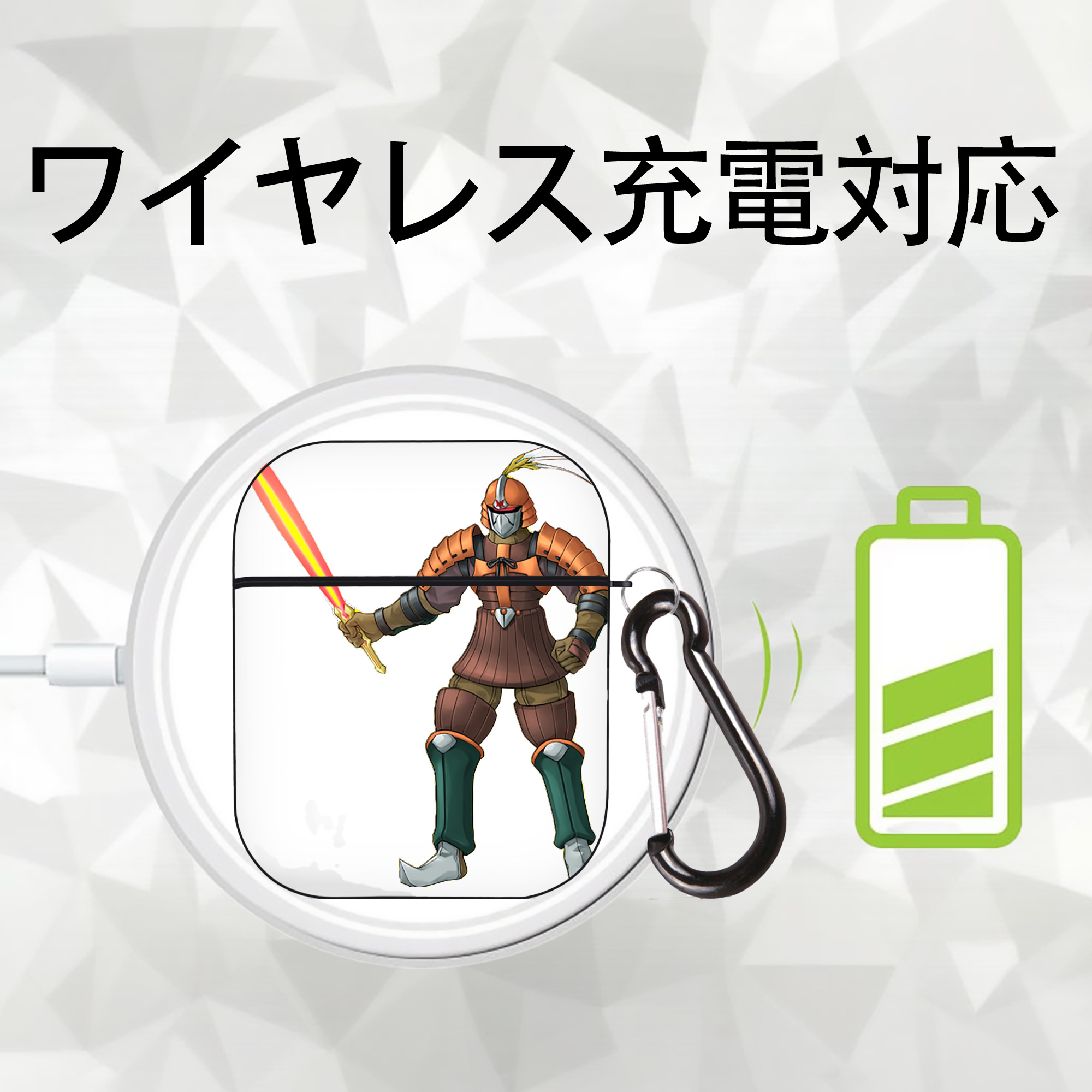 遊☆戯☆王 Yu-Gi-Oh! AirPods 第2世代保護ケース ハードシェル ブラック 耐衝撃・防指紋・カラビナ付き
