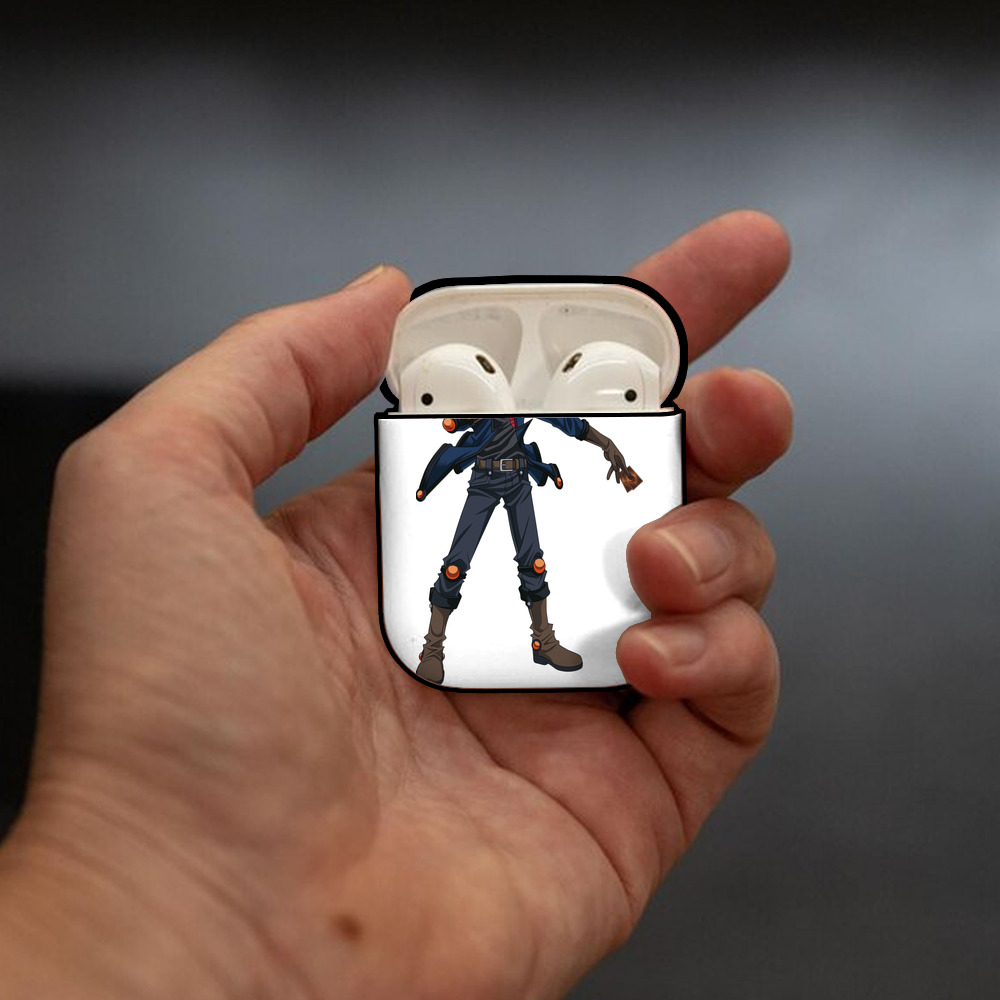 遊☆戯☆王 Yu-Gi-Oh! AirPods 第2世代保護ケース ハードシェル ブラック 耐衝撃・防指紋・カラビナ付き
