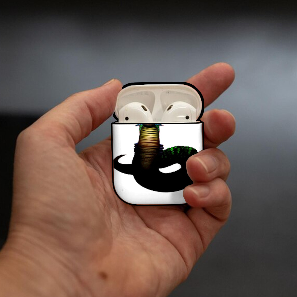 遊☆戯☆王 Yu-Gi-Oh! AirPods 第2世代保護ケース ハードシェル ブラック 耐衝撃・防指紋・カラビナ付き