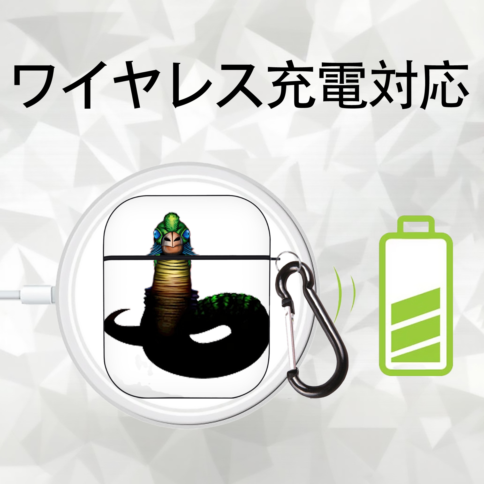 遊☆戯☆王 Yu-Gi-Oh! AirPods 第2世代保護ケース ハードシェル ブラック 耐衝撃・防指紋・カラビナ付き