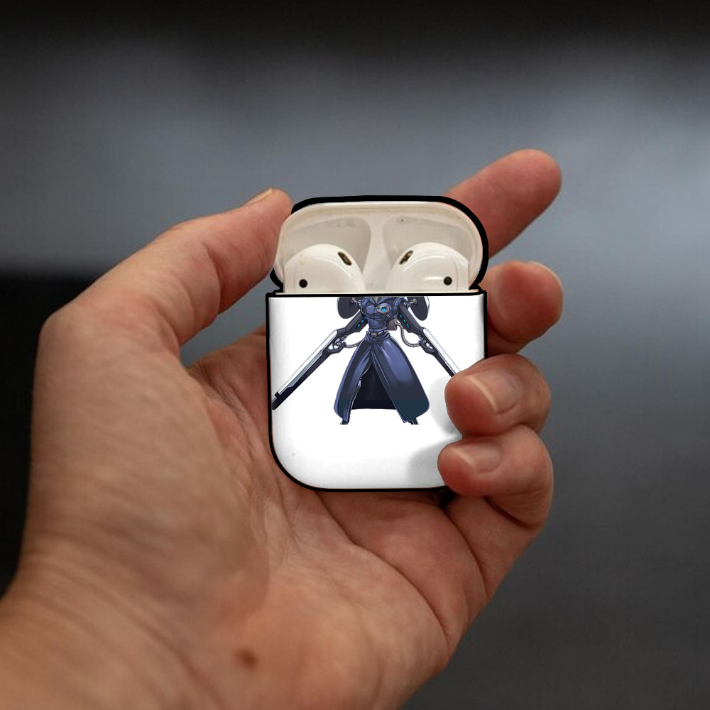 遊☆戯☆王 Yu-Gi-Oh! AirPods 第2世代保護ケース ハードシェル ブラック 耐衝撃・防指紋・カラビナ付き
