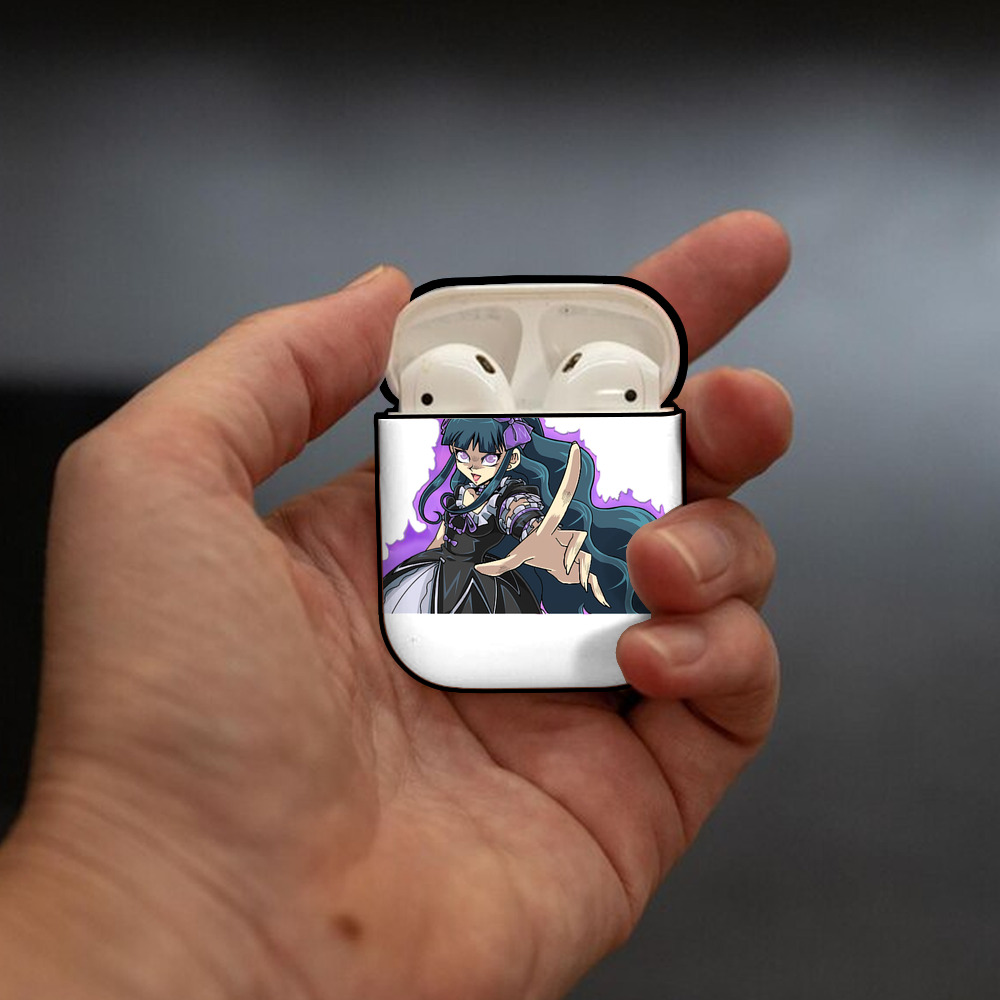 遊☆戯☆王 Yu-Gi-Oh! AirPods 第2世代保護ケース ハードシェル ブラック 耐衝撃・防指紋・カラビナ付き