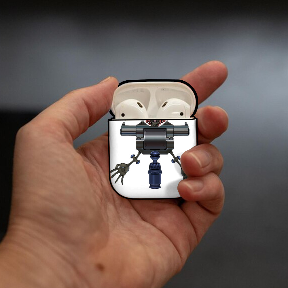 遊☆戯☆王 Yu-Gi-Oh! AirPods 第2世代保護ケース ハードシェル ブラック 耐衝撃・防指紋・カラビナ付き