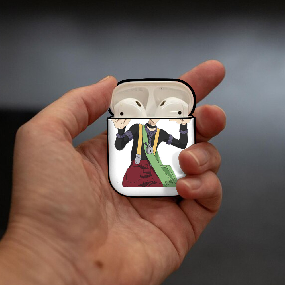 遊☆戯☆王 Yu-Gi-Oh! AirPods 第2世代保護ケース ハードシェル ブラック 耐衝撃・防指紋・カラビナ付き