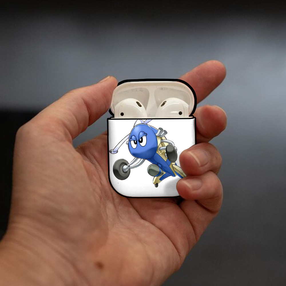 遊☆戯☆王 Yu-Gi-Oh! AirPods 第2世代保護ケース ハードシェル ブラック 耐衝撃・防指紋・カラビナ付き
