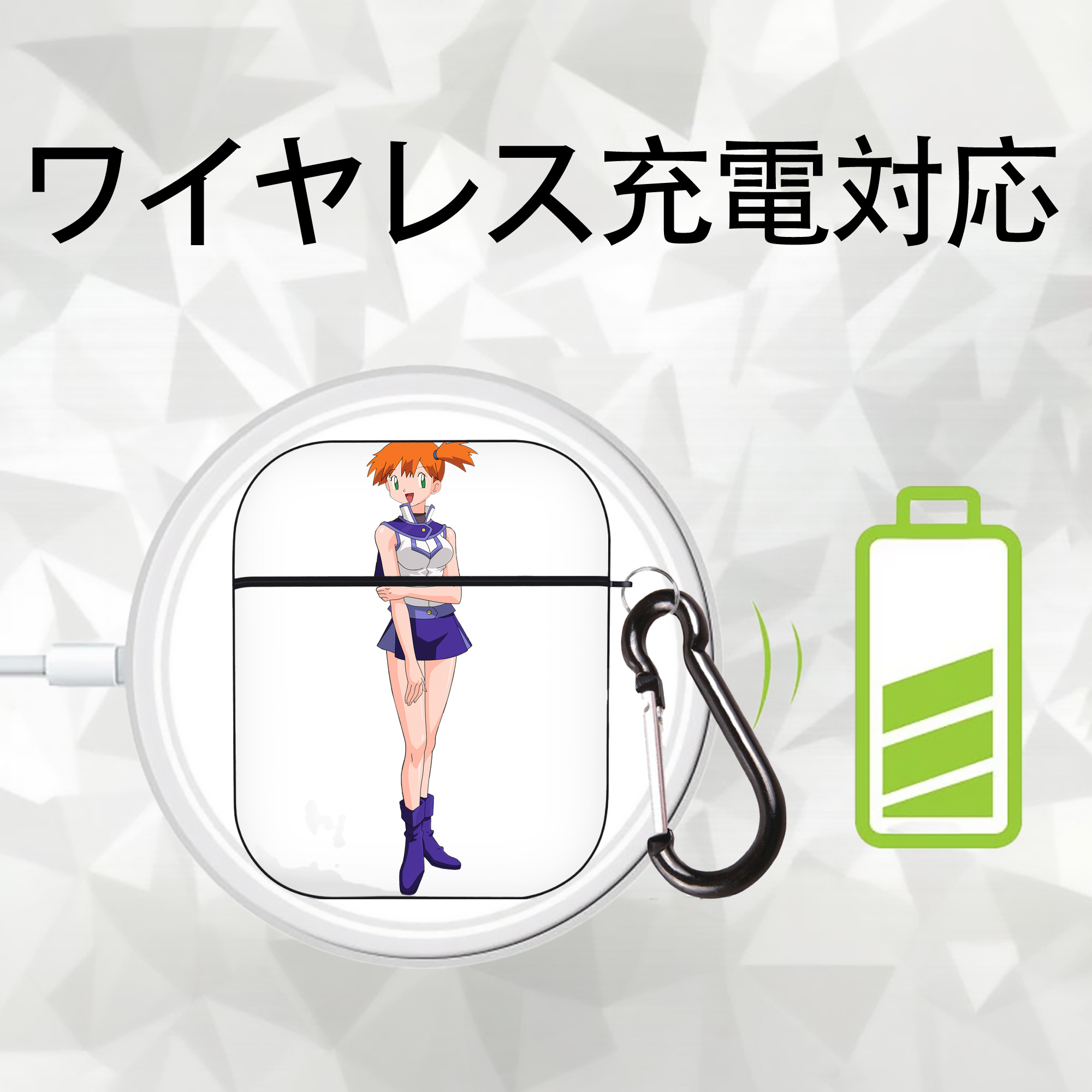 遊☆戯☆王 Yu-Gi-Oh! AirPods 第2世代保護ケース ハードシェル ブラック 耐衝撃・防指紋・カラビナ付き