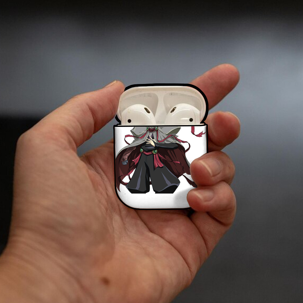 遊☆戯☆王 Yu-Gi-Oh! AirPods 第2世代保護ケース ハードシェル ブラック 耐衝撃・防指紋・カラビナ付き