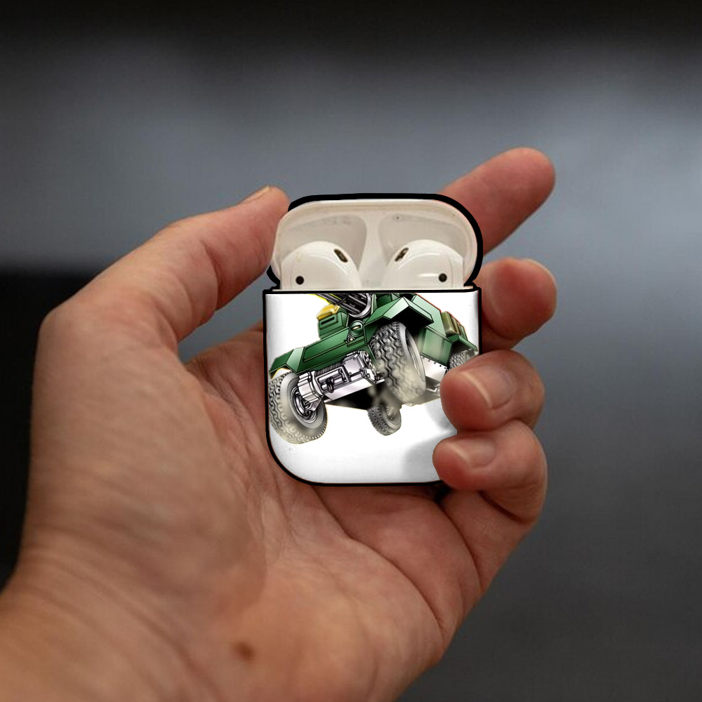 遊☆戯☆王 Yu-Gi-Oh! AirPods 第2世代保護ケース ハードシェル ブラック 耐衝撃・防指紋・カラビナ付き
