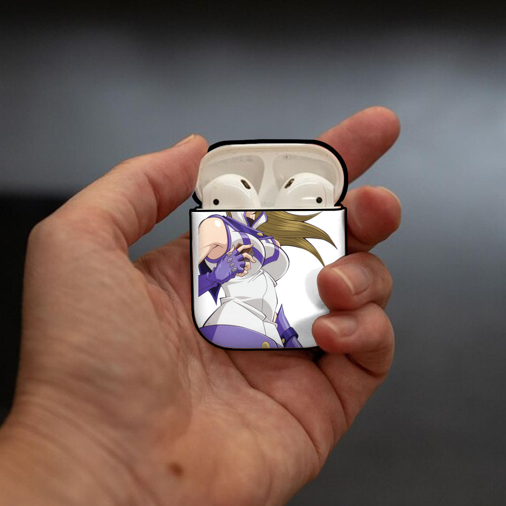 遊☆戯☆王 Yu-Gi-Oh! AirPods 第2世代保護ケース ハードシェル ブラック 耐衝撃・防指紋・カラビナ付き