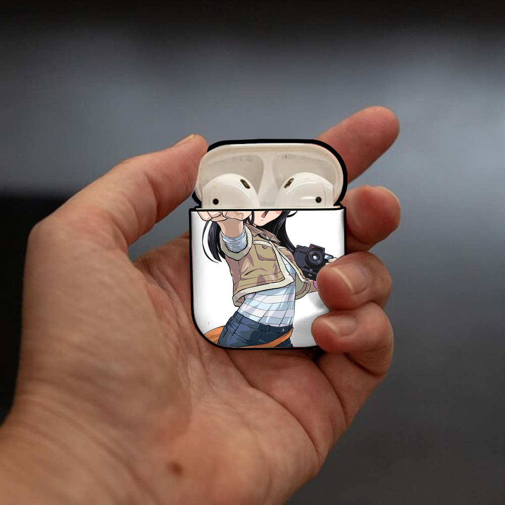 遊☆戯☆王 Yu-Gi-Oh! AirPods 第2世代保護ケース ハードシェル ブラック 耐衝撃・防指紋・カラビナ付き