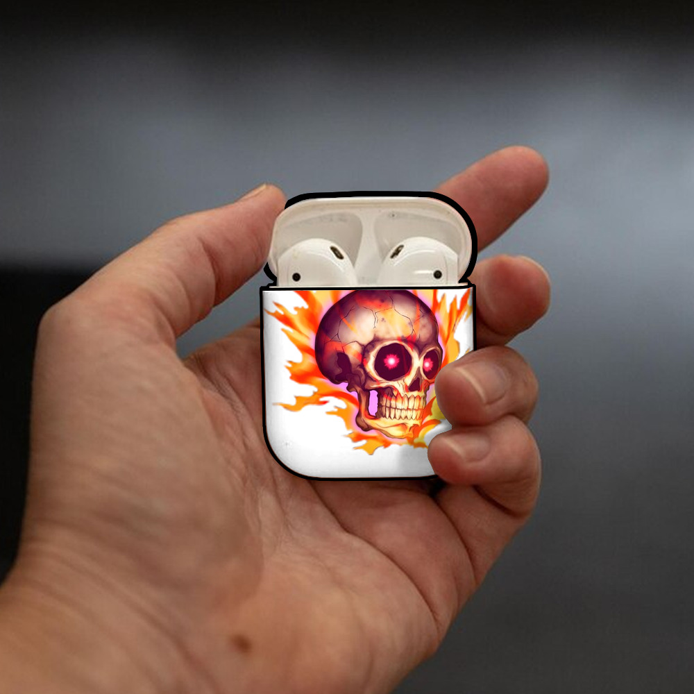 遊☆戯☆王 Yu-Gi-Oh! AirPods 第2世代保護ケース ハードシェル ブラック 耐衝撃・防指紋・カラビナ付き