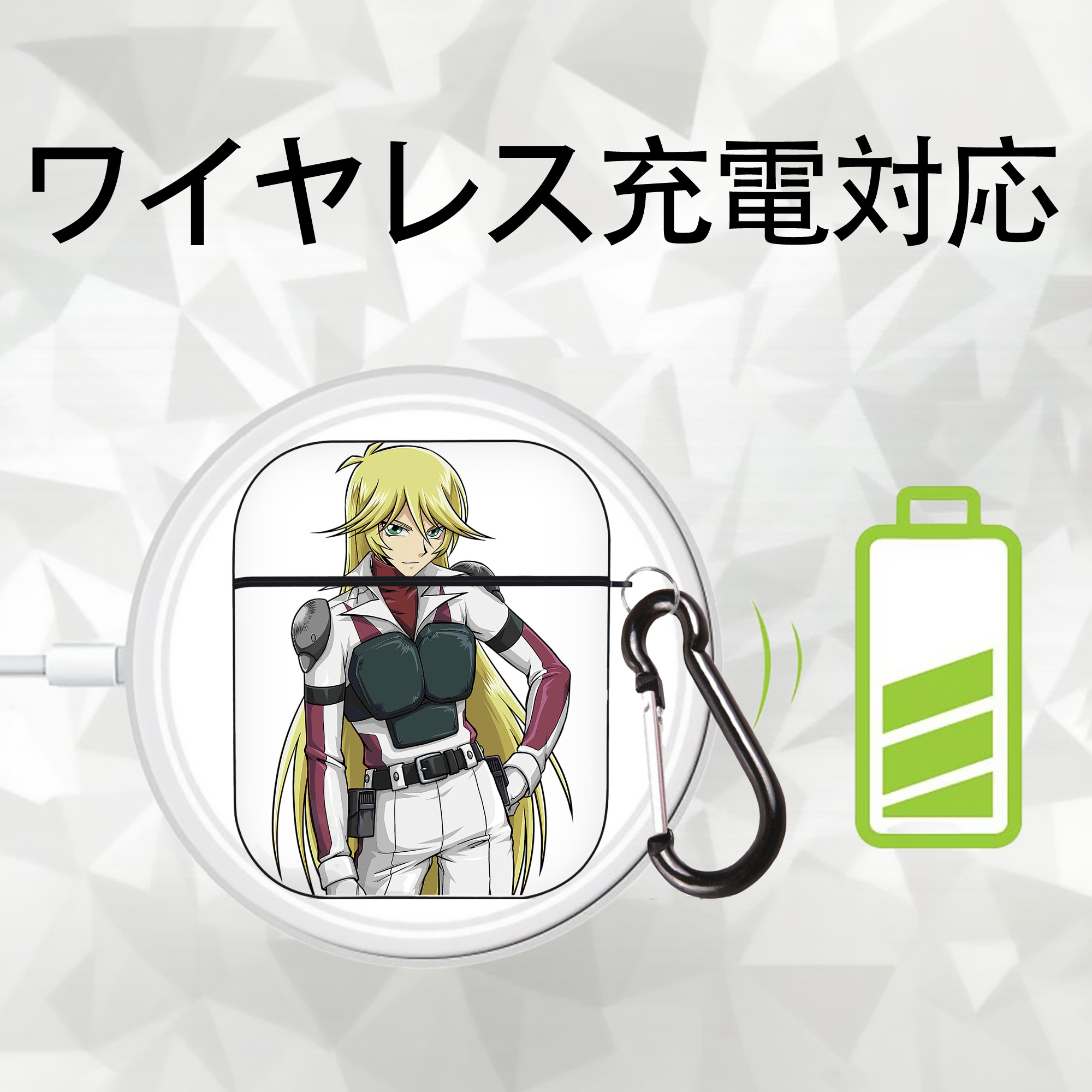 遊☆戯☆王 Yu-Gi-Oh! AirPods 第2世代保護ケース ハードシェル ブラック 耐衝撃・防指紋・カラビナ付き