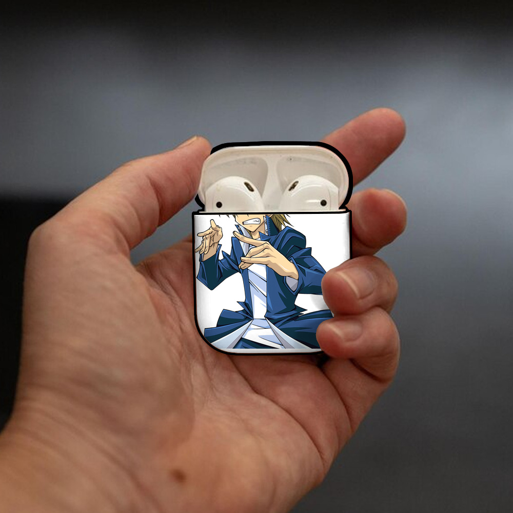 遊☆戯☆王 Yu-Gi-Oh! AirPods 第2世代保護ケース ハードシェル ブラック 耐衝撃・防指紋・カラビナ付き