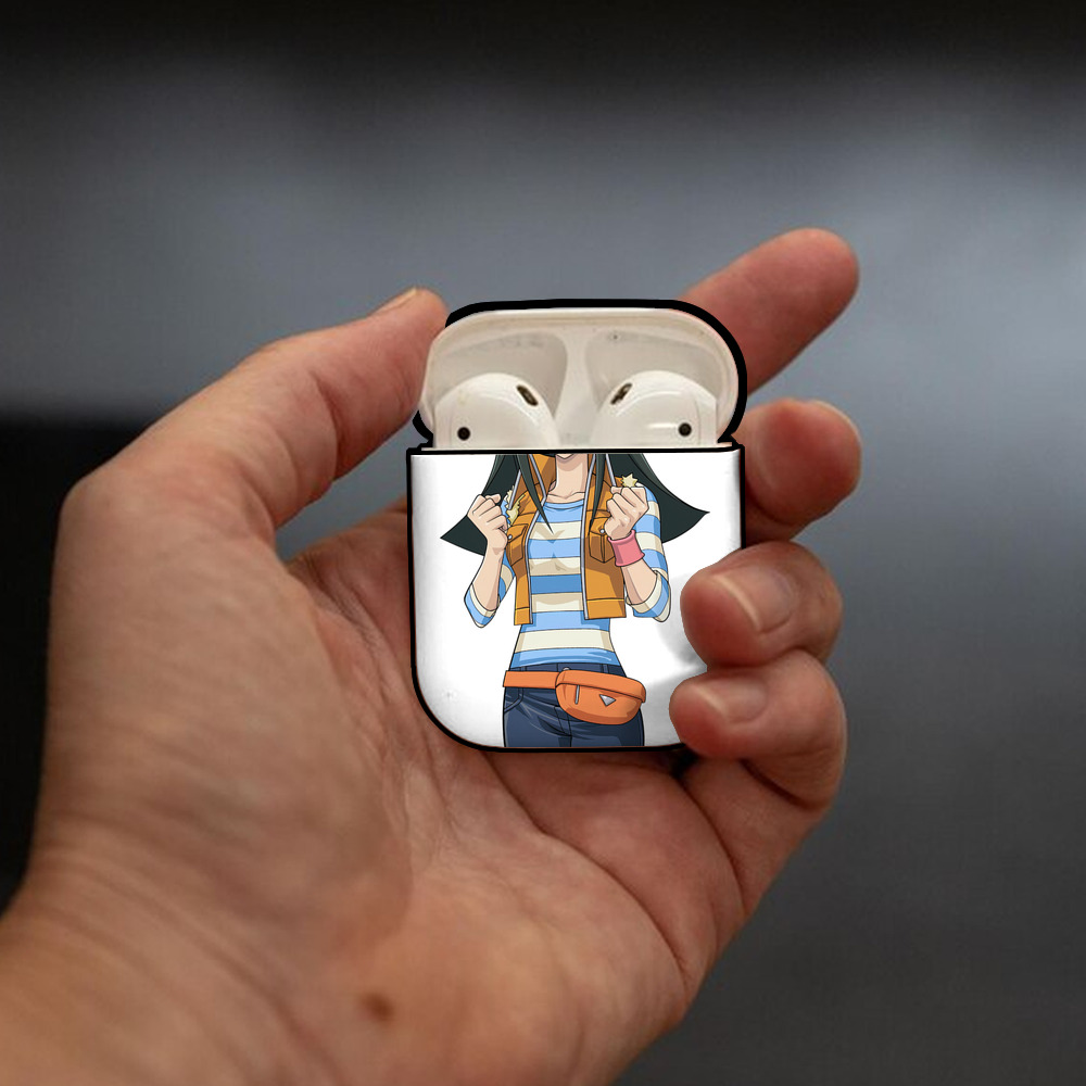 遊☆戯☆王 Yu-Gi-Oh! AirPods 第2世代保護ケース ハードシェル ブラック 耐衝撃・防指紋・カラビナ付き