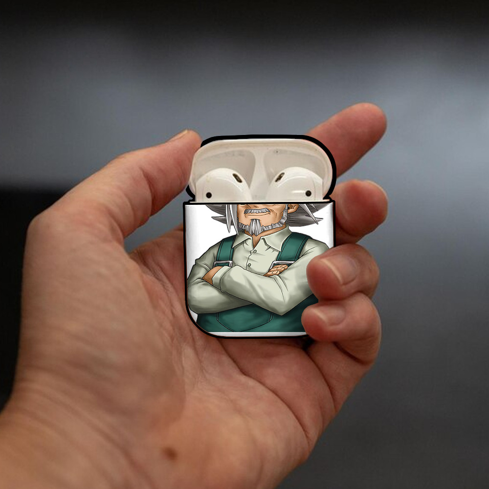 遊☆戯☆王 Yu-Gi-Oh! AirPods 第2世代保護ケース ハードシェル ブラック 耐衝撃・防指紋・カラビナ付き