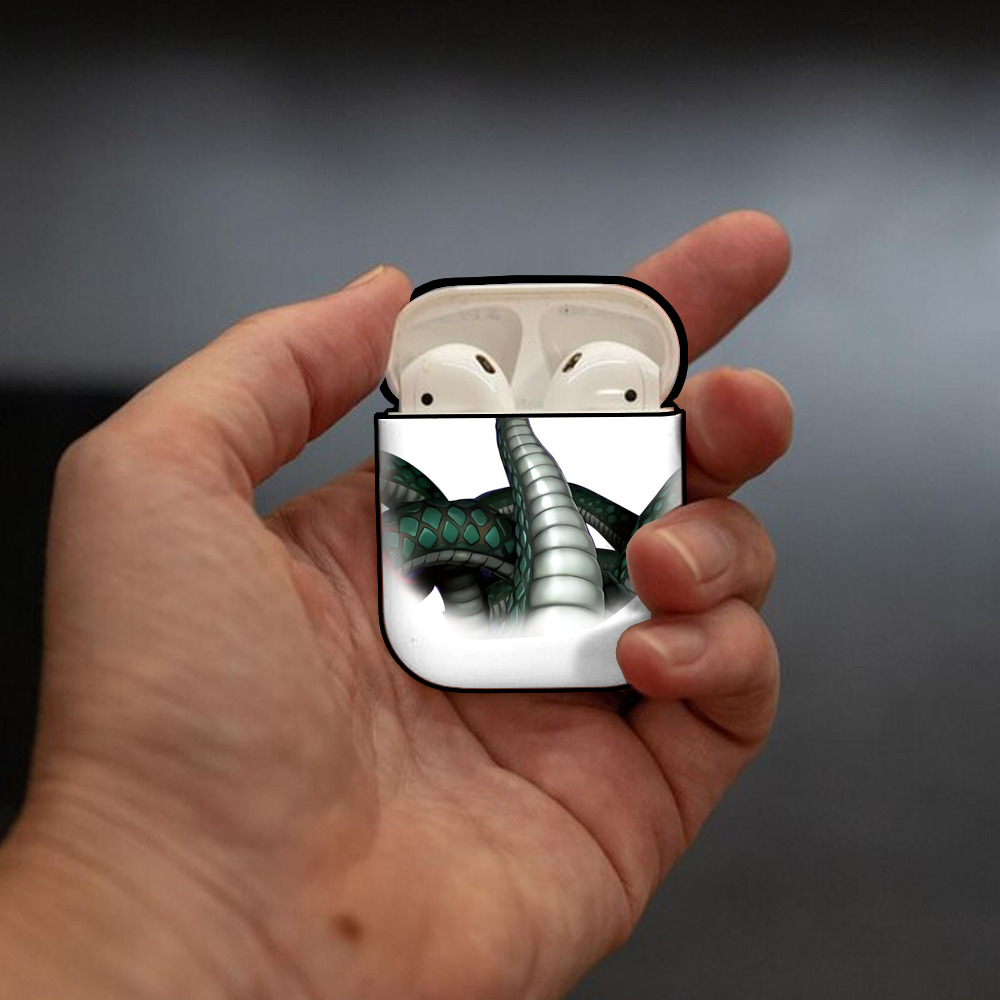 遊☆戯☆王 Yu-Gi-Oh! AirPods 第2世代保護ケース ハードシェル ブラック 耐衝撃・防指紋・カラビナ付き