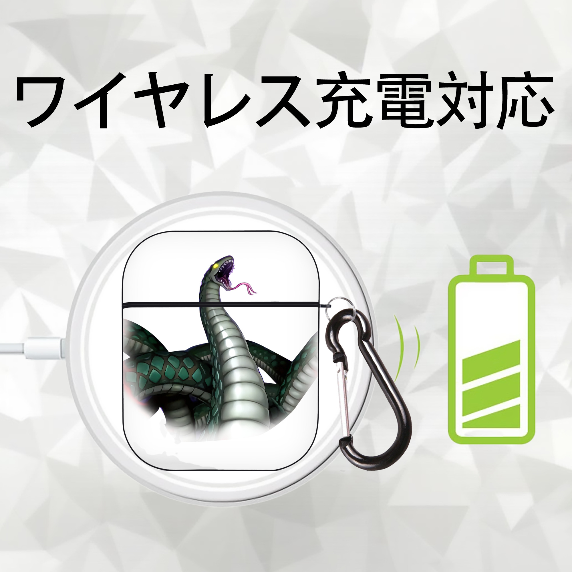 遊☆戯☆王 Yu-Gi-Oh! AirPods 第2世代保護ケース ハードシェル ブラック 耐衝撃・防指紋・カラビナ付き