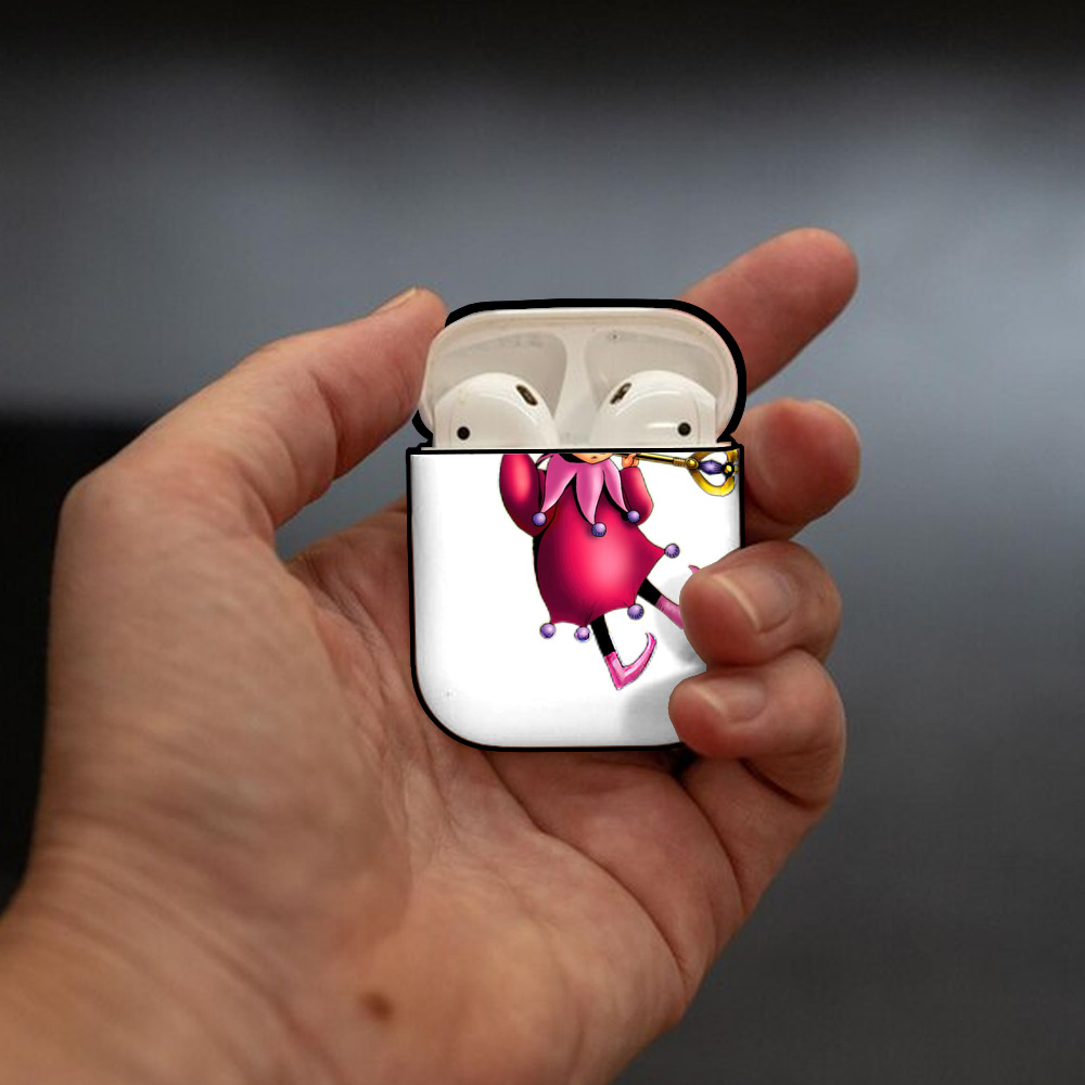 遊☆戯☆王 Yu-Gi-Oh! AirPods 第2世代保護ケース ハードシェル ブラック 耐衝撃・防指紋・カラビナ付き