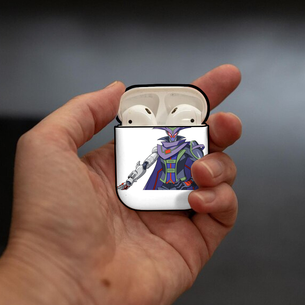 遊☆戯☆王 Yu-Gi-Oh! AirPods 第2世代保護ケース ハードシェル ブラック 耐衝撃・防指紋・カラビナ付き