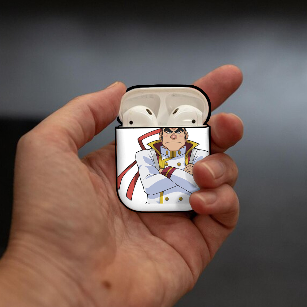 遊☆戯☆王 Yu-Gi-Oh! AirPods 第2世代保護ケース ハードシェル ブラック 耐衝撃・防指紋・カラビナ付き