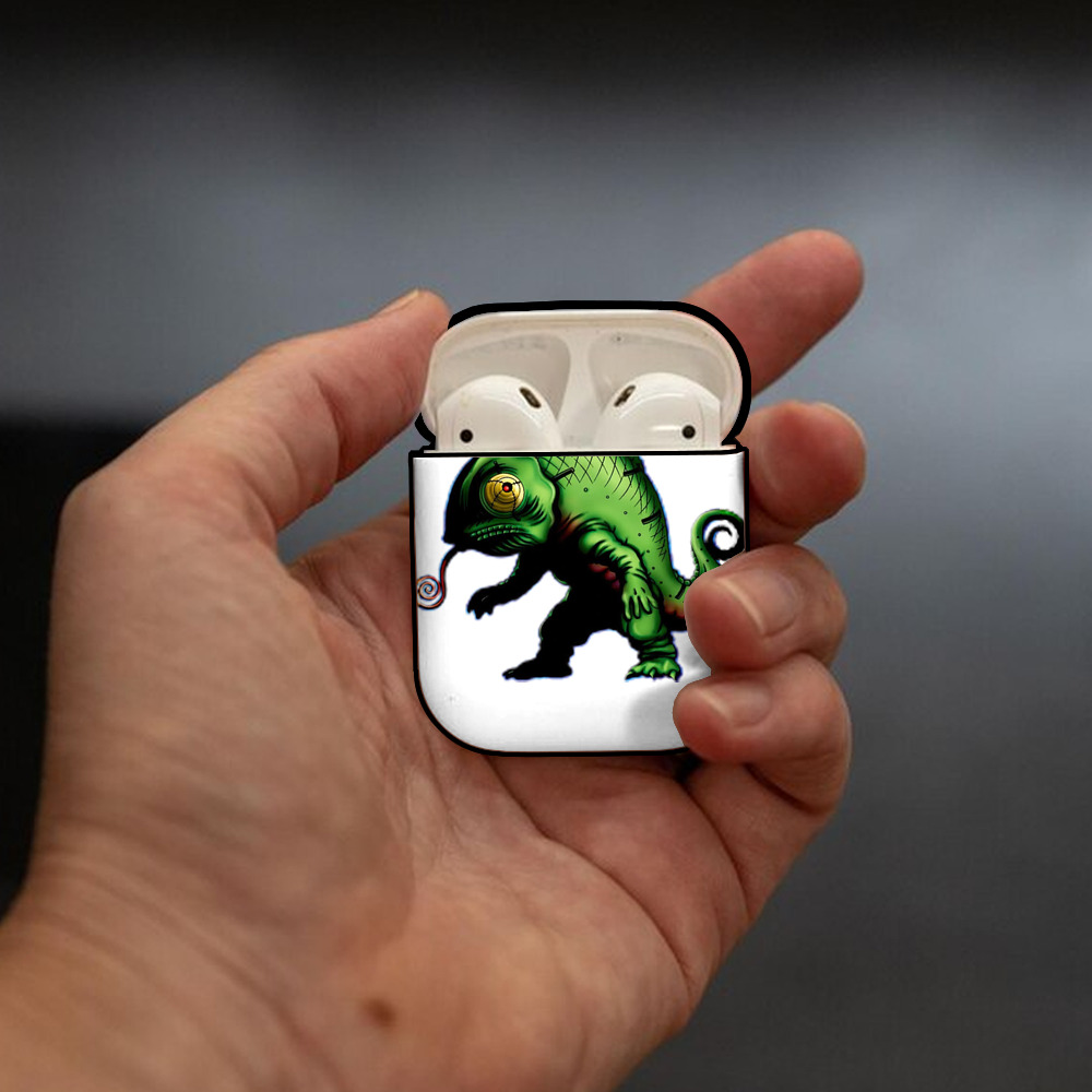 遊☆戯☆王 Yu-Gi-Oh! AirPods 第2世代保護ケース ハードシェル ブラック 耐衝撃・防指紋・カラビナ付き