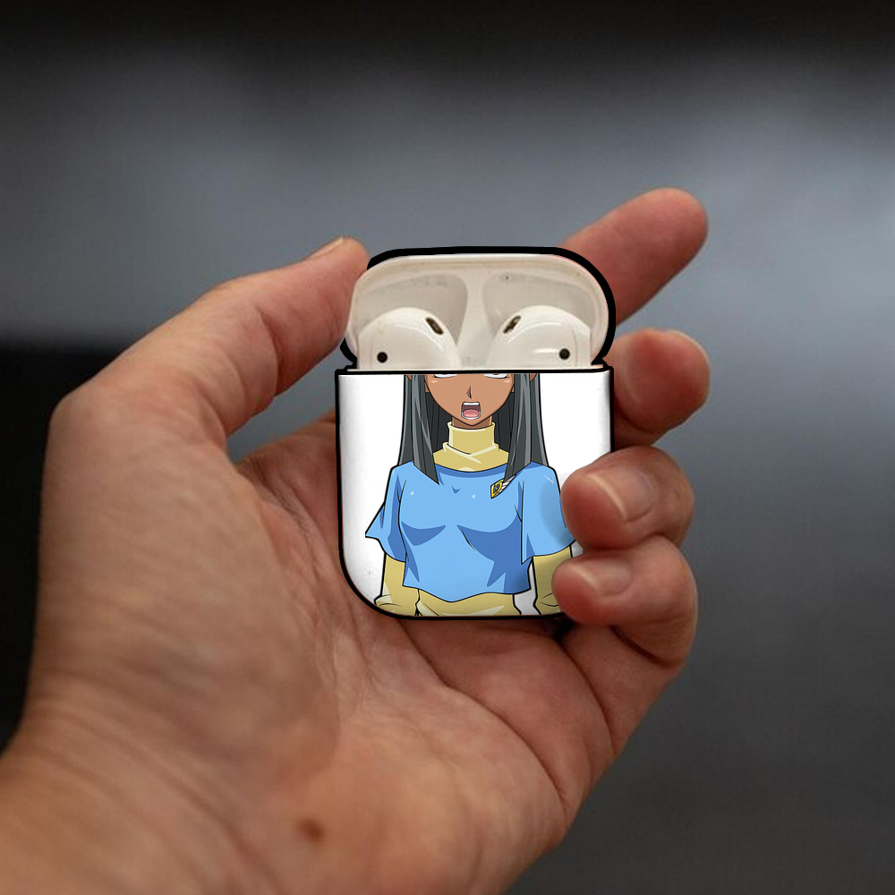 遊☆戯☆王 Yu-Gi-Oh! AirPods 第2世代保護ケース ハードシェル ブラック 耐衝撃・防指紋・カラビナ付き