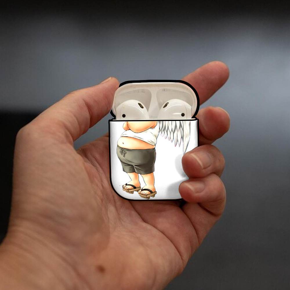 遊☆戯☆王 Yu-Gi-Oh! AirPods 第2世代保護ケース ハードシェル ブラック 耐衝撃・防指紋・カラビナ付き